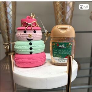 SALE Bath & Body Works Macaroon Snowman PocketBac Holder/Bac NWT Holiday 2025